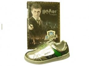 Harry potter kids trainers silver and green with Velcro strap