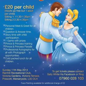 Royal Lunch with Cinderella and prince charming