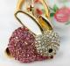 Pink Rabbit Creative Lovely Pendant Cute Crystal Purse Bag Keyring Key Chain