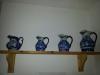 Set 4 jugs.stamped Rinestone