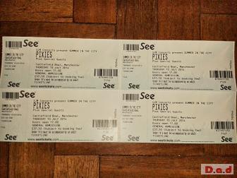 4 x Pixies tickets for Castelfield Bowl - offers on price!